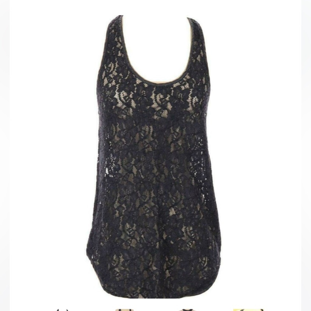 Wilfred Madeline black lace racerback size M